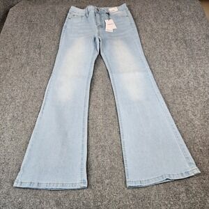 Forever 21 Low Rise Boot Cut Jeans Light Wash Blue Size 6 NWT Y2K Style